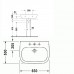 Duravit D-Code Раковина с перел., с 1 отв. под смес., 65х50см., цвет: белый. 23106500002