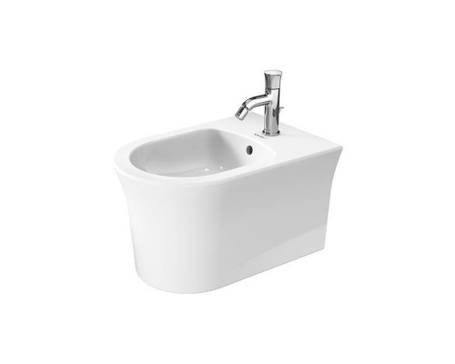 Duravit White Tulip Биде подвесное 37x54 cм, с переливом, с 1 отв., WonderGliss, цвет: белый. 22931500001