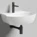 Salini Alda Wall 02 Раковина 58х45х15cм, с 1 отв., сифон, слив-пер, мат-л: S-Stone, цвет: белый матовый. 140321M
