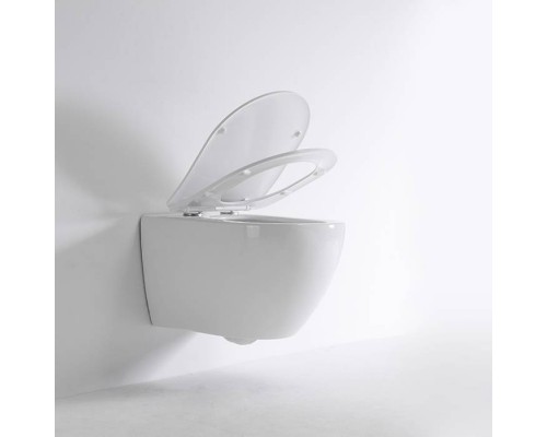 TECEspring R Комплект: Унитаз подвесной, со смывом Tornado flush, сиденье Slim с микролифт и быстрым снятием, цвет: белый глянец