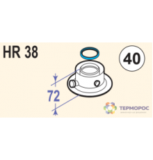 Дымоходы моно Переходник с ф60/100 мм на ф80/125 мм, PPS (DY708) De Dietrich DTX 84887708
