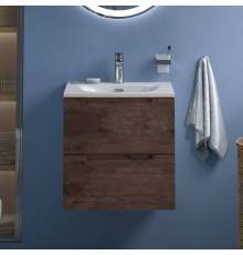 Тумба с раковиной BelBagno Etna 39 50 rovere moro, раковина BB-8099-3-50