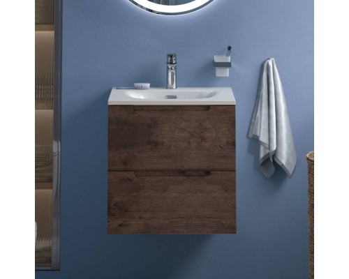 Тумба с раковиной BelBagno Etna 39 50 rovere moro, раковина BB-8099-3-50