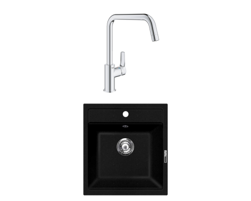 Комплект Мойка Lava Q1.LAV + Смеситель Grohe Eurosmart