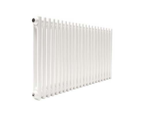 Трубчатый радиатор ТЕПЛОФОРТ ТР2057, 22 секции, боковое подключение 3/4”, белый глянец 200096