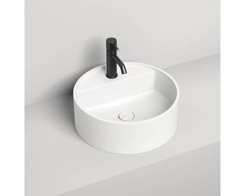 Salini Armonia Top 202 Раковина накладная 45х45х11.6см., с 1 отв., донный клапан, материал: S-Sense, цвет: белый глянцевый. 130117G