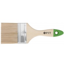 Кисть флейцевая "Микс", смешанная натуральная и искусственная щетина, деревянная ручка  3" (75 мм)