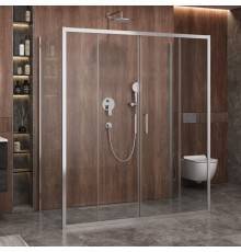 Душевой уголок Cezares Molveno AH 2+2 180+80 C Cr IV, 180х80 см, профиль хром, стекло прозрачное