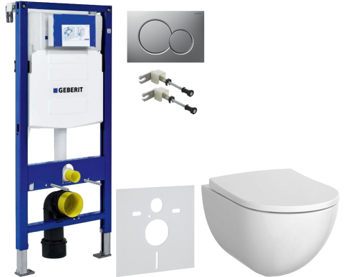 Комплект Унитаз подвесной Geberit Acanto 500.600.01.2 + Крышка 500.605.01.2 + Крепления Duofix 111.815.00.1 к стене + Шумоизоляция 156.050.00.1 + Инсталляция UP 320 111.300.00.5 + Кнопка Sigma 01 115.770.JQ.5 лакированная, матовый хром Комплект Унитаз подвесной Geberit Acanto 500.600.01.2 + Крышка 500.605.01.2 + Крепления Duofix 111.815.00.1 к стене + Шумоизоляция 156.050.00.1 + Инсталляция UP 320 111.300.00.5 + Кнопка Sigma 01 115.770.JQ.5 лакированная, матовый хром
