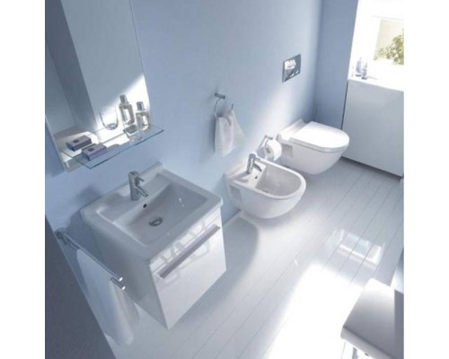 Duravit Starck 3 Биде подвесное, с перел., с 1 отв. под смес., 36x54см, Цвет: Белый. 2230150000