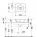 Duravit Bacino Раковина 55х42см., без отв., цвет: белый. 0334520000