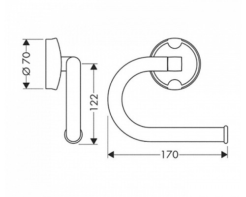 РMoNDARO 41 036 000 Бумагодержатель открытый 41036000