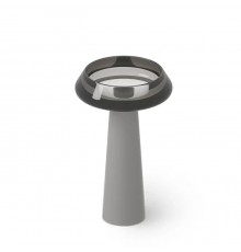 Dea Design Pedestal Basin Раковина 54.5x54.5х90см., напольная, без отв., Glasstek, прозрачная смола, цвет: Smoky Black R4. DD2046 545 R4