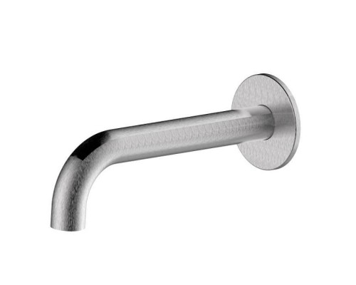 Bossini Nobu Настенный излив для ванны, Oslash; 25 мм, соединение 1/2rdquo;M.190 мм, цвет: нержавеющая сталь. INZ224.075