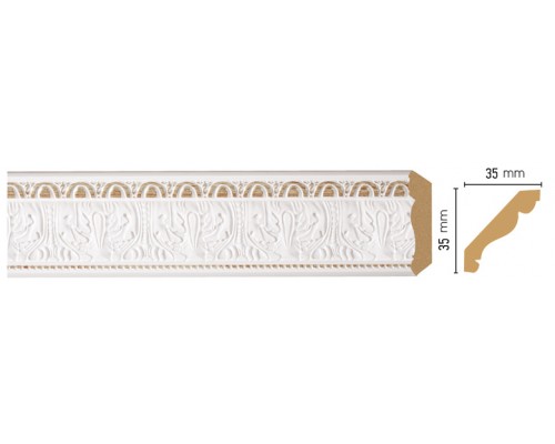Плинтус потолочный DECOMASTER 155S-115 (35*35*2400мм)