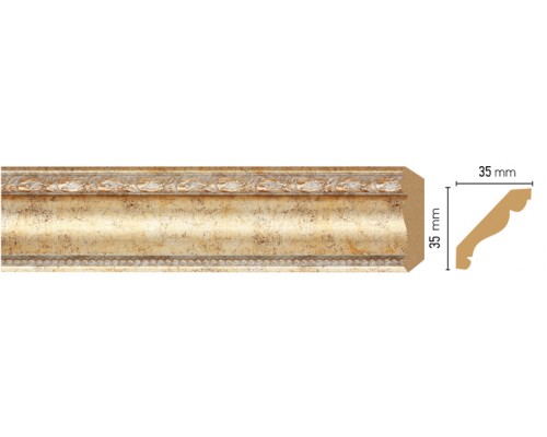 Плинтус потолочный DECOMASTER 155S-553 (35*35*2400мм) Плинтус потолочный DECOMASTER 155S-553 (35*35*2400мм)