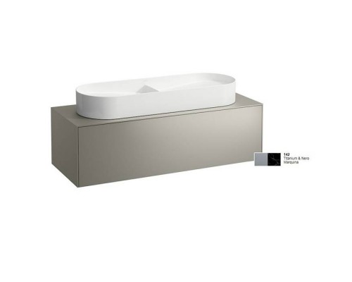 Laufen Sonar Тубма под раковину, 117.5х45.5х34см., 1 ящик, с отверстием в центре, совместим с раковинами-чашами 812348, 812349, цвет: титан/черный мрамор. 4.0547.1.034.142.1 Laufen Sonar Тубма под раковину, 117.5х45.5х34см., 1 ящик, с отверстием в центре, совместим с раковинами-чашами 812348, 812349, цвет: титан/черный мрамор. 4.0547.1.034.142.1