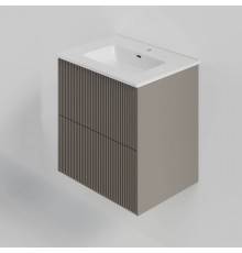 Тумба под раковину La Fenice TERRA Twin Cappuccino бежевая матовая 60 см