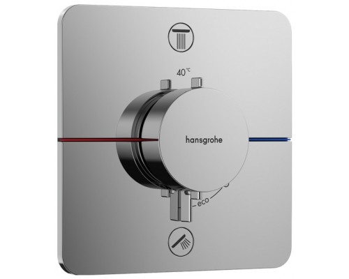 HG 15 583 000 ShowerSelect Comfort Q Термостат для 2 потребителей (внешняя монтажная часть) 15583000