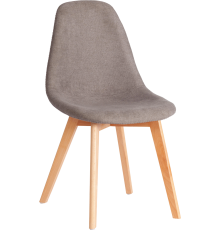 Комплект стульев TetChair Модерн Cindy soft (mod. C1021F1-1) фактурный велюр серый LY1701-26, ножки натуральные, 4 шт.