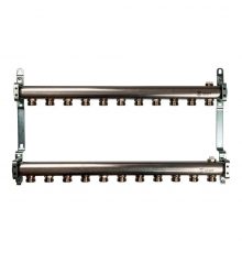 Коллектор STOUT из нержавеющей стали для радиаторной разводки 11 выходов SMS 0923 000011