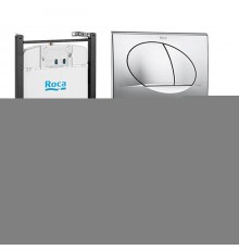 Roca Meridian Унитаз подвесной 36.5x48x34см., с инсталляционной системой, сиденье с крышкой, с клавишей смыва, цвет: белый. 7.8931.0.411.0