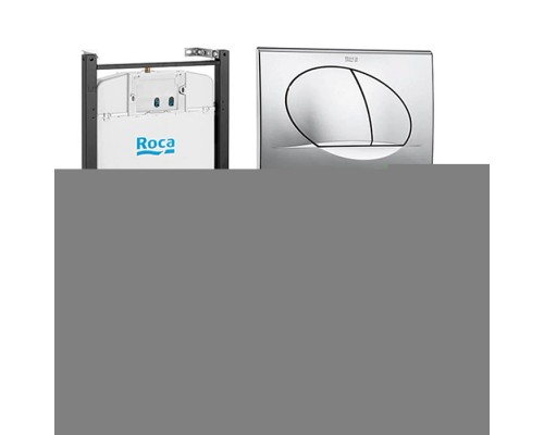 Roca Meridian Унитаз подвесной 36.5x48x34см., с инсталляционной системой, сиденье с крышкой, с клавишей смыва, цвет: белый. 7.8931.0.411.0