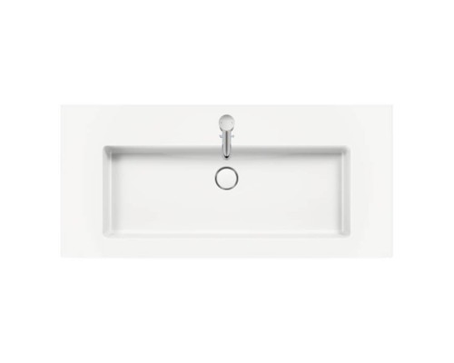 Duravit White Tulip Раковина накладная 105х49см, с переливом, с 1 отв., WonderGliss, цвет: белый	. 23631000001