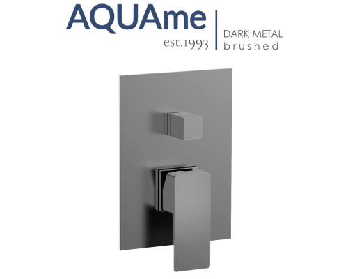 Смеситель для ванны и душа AQUAme Savona темный металл AQM8808GM