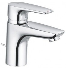 Kludi 34 382 0575 PureSolid Смеситель для раковины 75 мм, со сливным гарнитуром, 7 л/мин 343820575