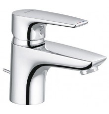 Kludi 34 385 0575 PureSolid Смеситель для раковины 60 мм, со сливным гарнитуром, 7 л/мин 343850575