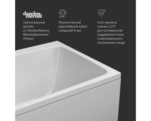 W84A-180-080W-A Ванна акриловая 180х80 W84A-180-080W-A Ванна акриловая 180х80
