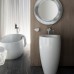 Laufen Alessi One Ванна 183x87x46см, отдельностоящая, овальная, с слив-переливом, сист. подъема, материал: композит, цвет: белый. 2.4597.2.000.000.1