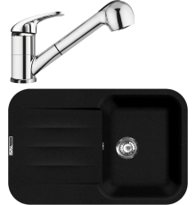 Комплект Мойка кухонная Lava L11.LAV lava + Смеситель SG03 CR chrome