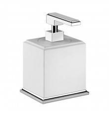 Gessi Eleganza Дозатор для жидкого мыла настольный, цвет: хром/белый. 46437#031