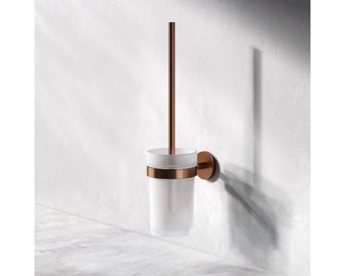 A85A33344 Стойка с туалетной щеткой, розовое золото