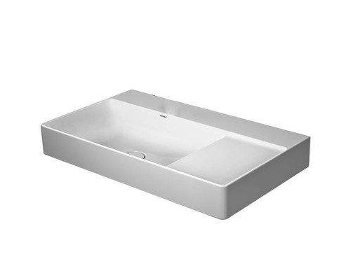 Duravit DuraSquare Раковина подвесная 80х47см, Sx, с отметками на 2 отв., без перелива, с крепежом, цвет: белый. 2348800014