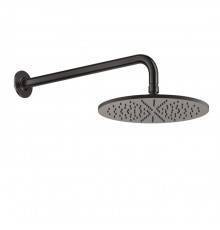 GESSI Inciso Душевая головка настенная, шарнирная на 1/2rdquo;, Oslash;300мм, цвет: brushed black metal pvd. 58248#707