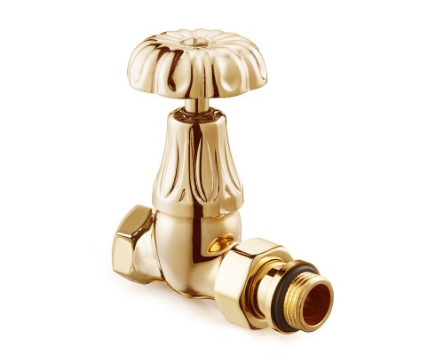 Клапан SR Rubinetterie прямой серия Floral Old Style 1/2, цвет золото 0338-1500D000