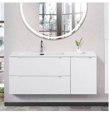 Тумба с раковиной BelBagno Etna 120 L 2 ящика. дверца, bianco lucido
