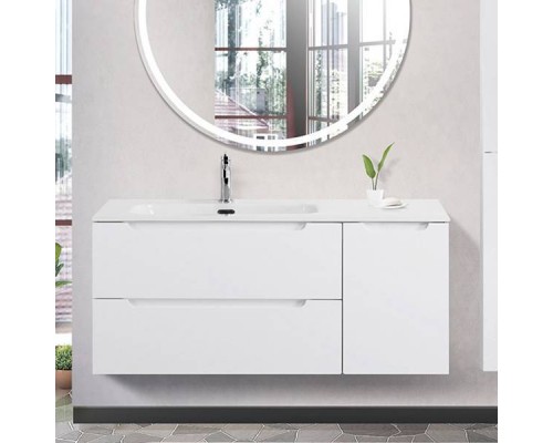 Тумба с раковиной BelBagno Etna 120 L 2 ящика. дверца, bianco lucido