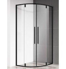 AQM7101-2-8 Душевой сегмент 800х800х1950 мм, стекло 6 мм, прозрачное, EasyClean, профиль Мат. черный AQM7101-2-8