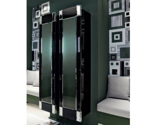 Oasis Rialto Комплект мебели напольный, №2, L98xP51x H:200см, цвет: black glass/хром. Oasis Rialto Комплект мебели напольный, №2, L98xP51x H:200см, цвет: black glass/хром.