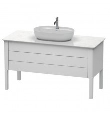Duravit Luv База напольная 138.8x57х74.3см., с 2 выдв. ящиками, каменной столешницей и раковиной, цвет: белый матовый. LU956603636,  0379602300,  LU946601717