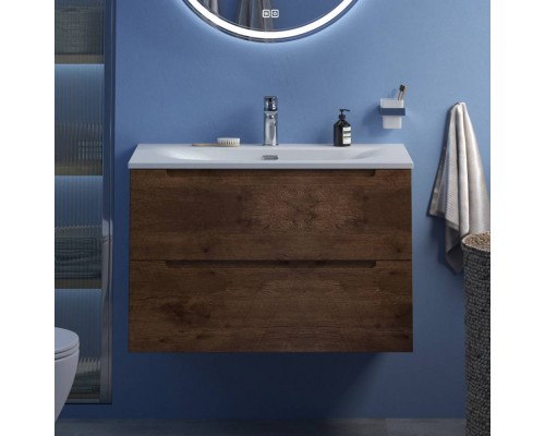 Тумба с раковиной BelBagno Etna 80 rovere moro, раковина BB-8099-80 Тумба с раковиной BelBagno Etna 80 rovere moro, раковина BB-8099-80