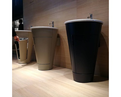 Duravit Starck 1 Тумба напольная 60x56xh82.5см, с раковиной , подсветка LED, цвет: stone grey satin matt. 0406580000,  S1970400000,  S1952009292