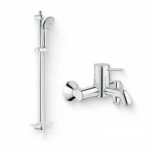Душевой комплект Смеситель Grohe BauClassic 32865000 + Гарнитур Euphoria 110 Massage 27226001
