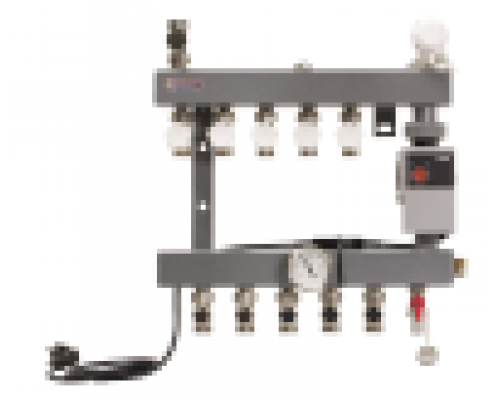 Группы коллекторные Коллекторная группа стальная с насосом (класс А), 3/4 - 14 x 3/4 HE UFH-0505SECO14