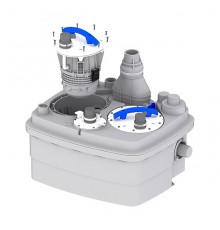 Станция канализационная SFA Sanicubic2 Pro NM Ø40/Ø50/Ø100/Ø110 2х1500Вт 1x220В. R4STDIP68NM