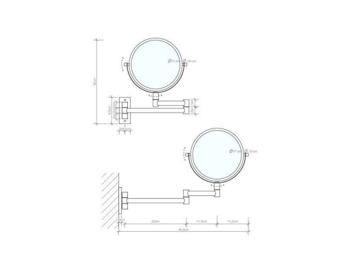 Decor Walther SPT 33 Косметическое зеркало 19см, подвесное, увел. 5x, цвет: хром. 0110900 Decor Walther SPT 33 Косметическое зеркало 19см, подвесное, увел. 5x, цвет: хром. 0110900